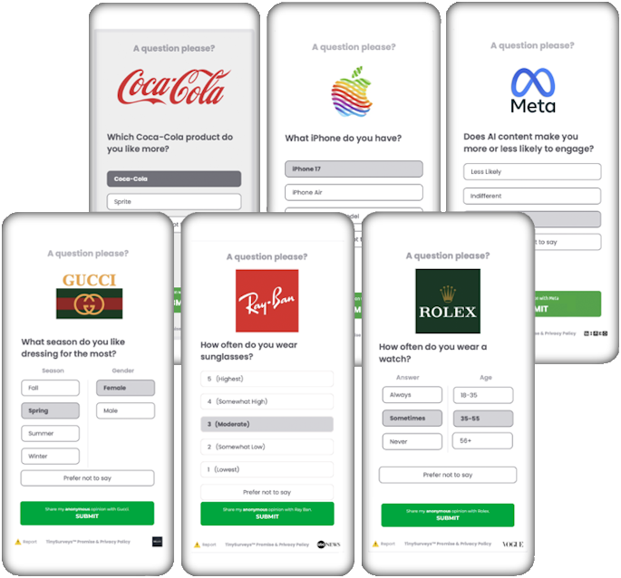 Six Surveys Overview